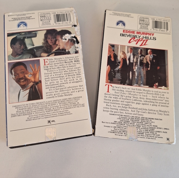 Beverly Hills Cop 1 & 2 VHS Tapes - Picture 2 of 2